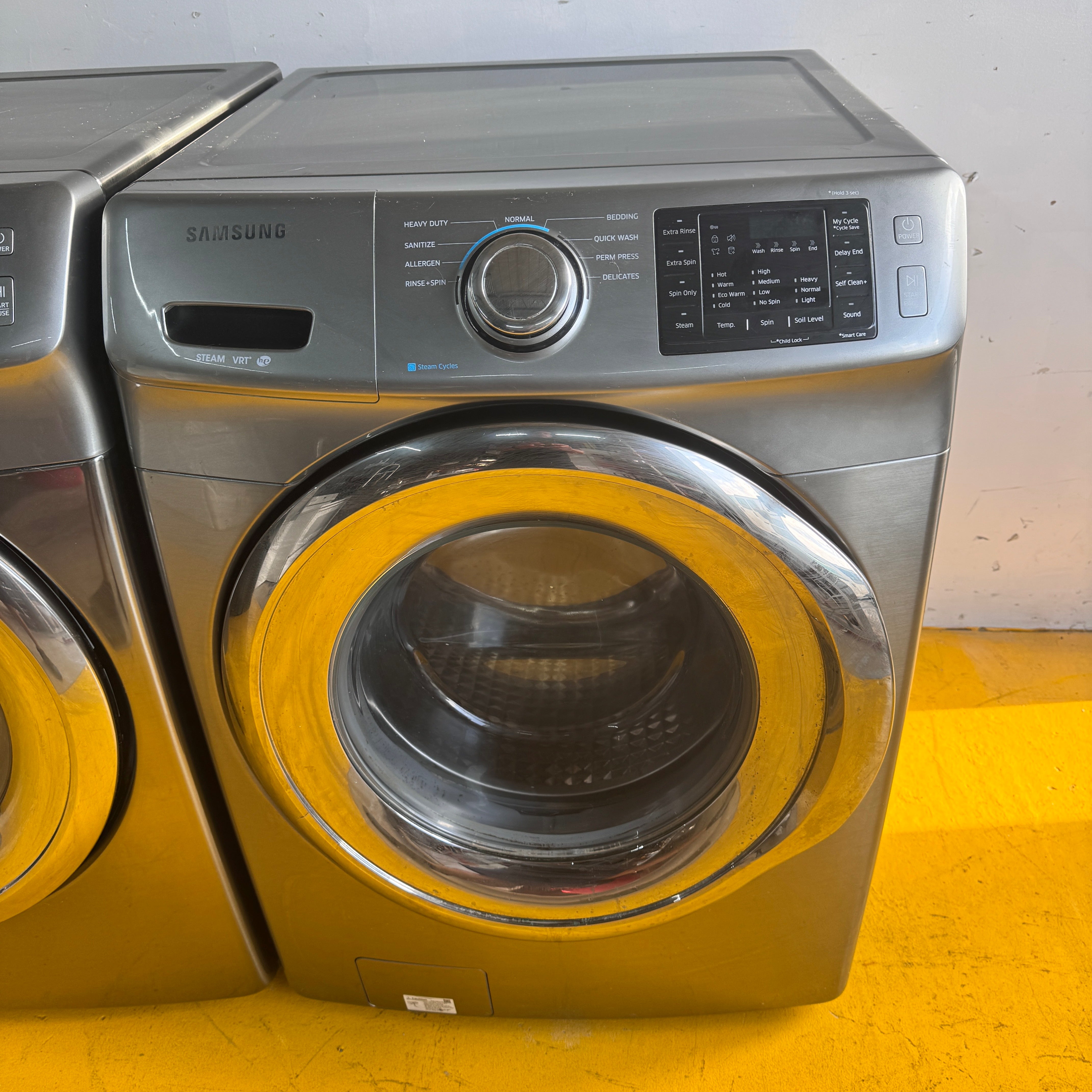 Samsung Washer and Dryer Front Load - Grey Samsung Washer and Dryer Front Load - Grey
